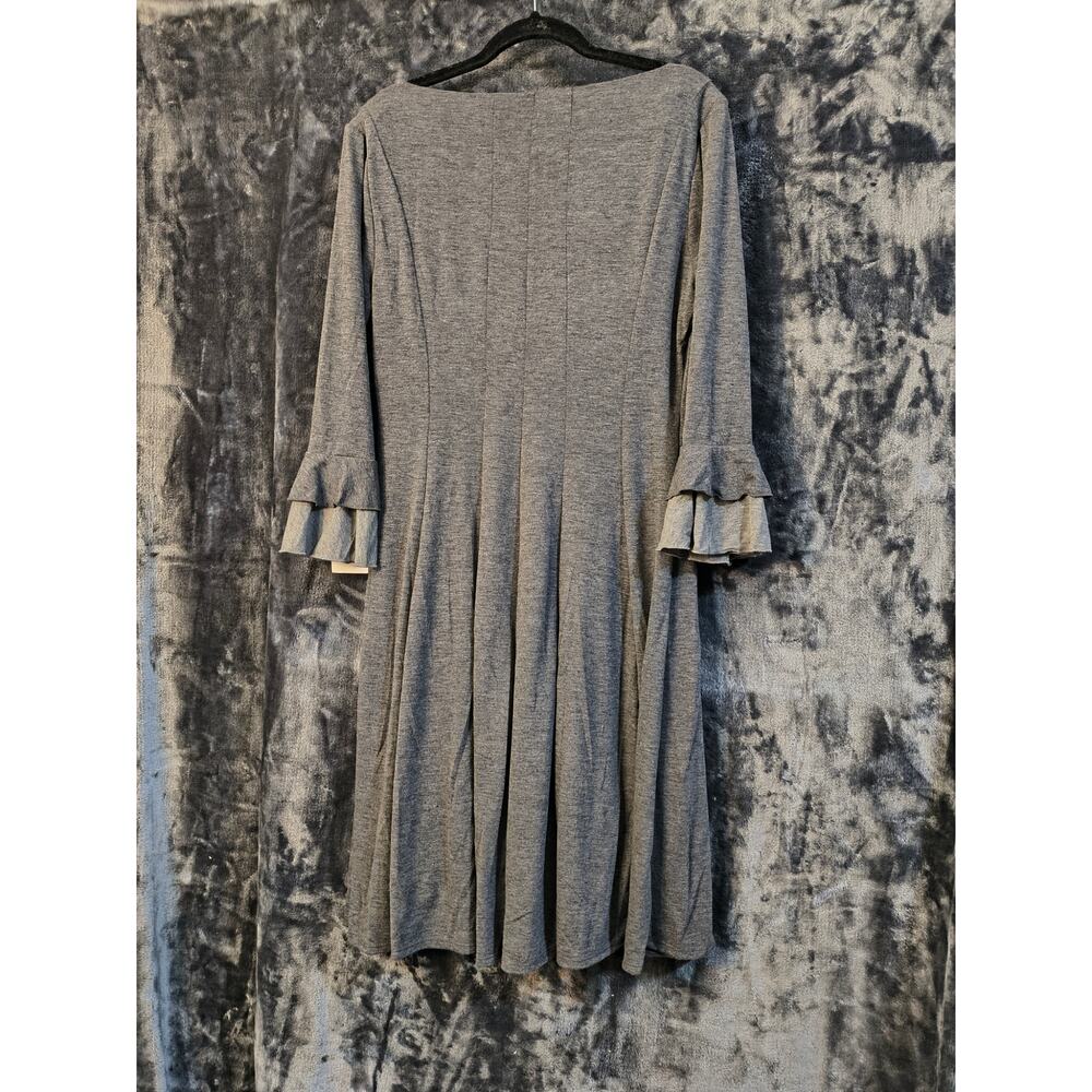 Rabbit Rabbit Rabbit Designs Ruffle Gray Sheath Dress 12 - Picture 7 of 7